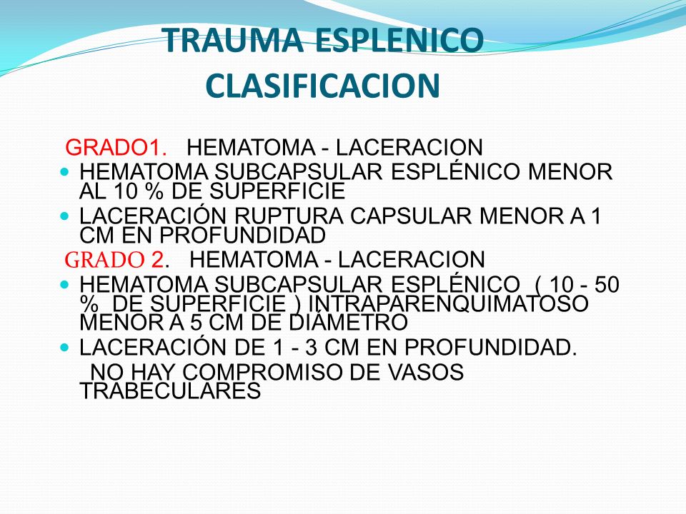 hematoma esplenico infectado